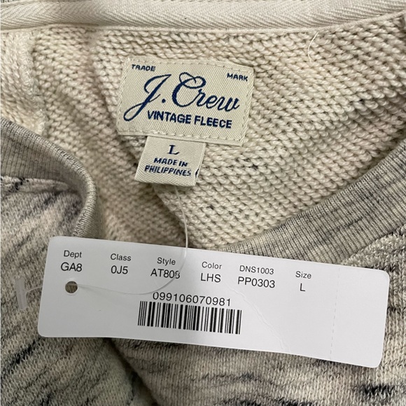 J Crew BNWT cream sweater size Large - Picture 7 of 8